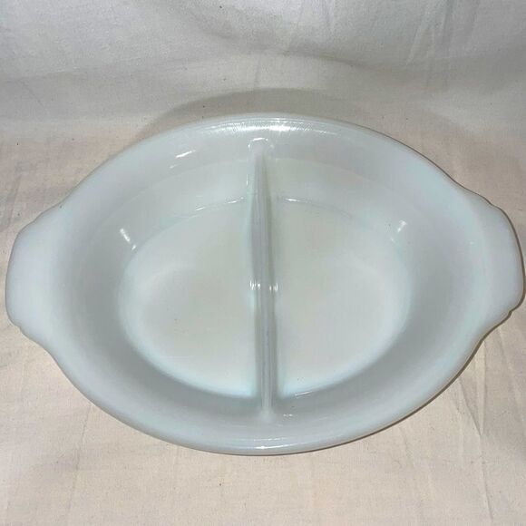 King Fire Vintage Divided Casserole Dish - Picture 1 of 4